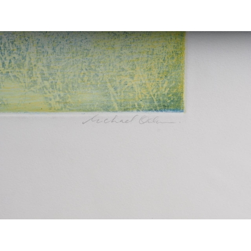 419 - Michael Oelman: three signed coloured etchings, 