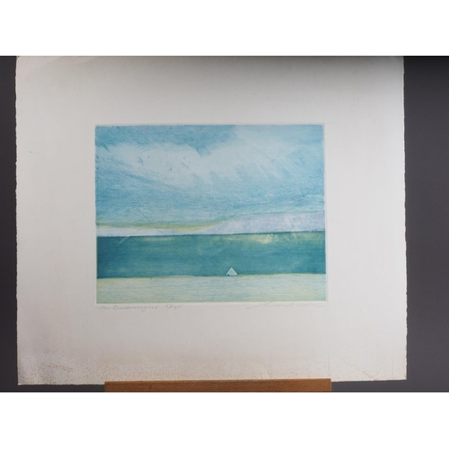 419 - Michael Oelman: three signed coloured etchings, 