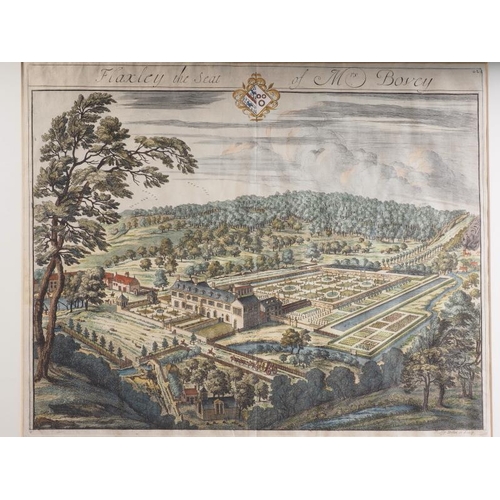 432 - Jan Kip: a 17th century hand-coloured engraving, 