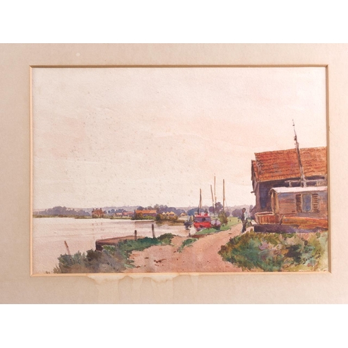 441 - Walter Goldsmith: two watercolours, Horsham's Bourne End and Vicarage Garden Bray, 7