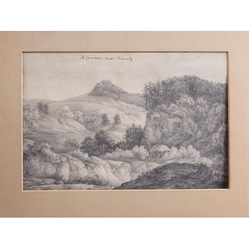 475 - A 19th century pencil study, 