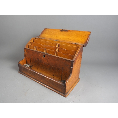 190 - A 19th century stationary cabinet with 