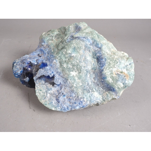 220 - A Derbyshire limestone and cobalt specimen, 6