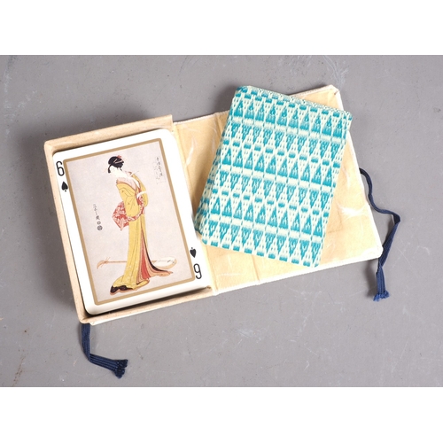 99 - A boxed set of Ukiyo-E patience cards