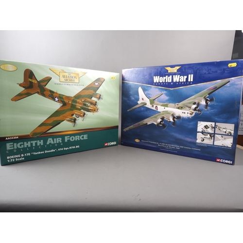 152 - Two Aviation Archive 1:72 scale models, limited edition Boeing B-17E 