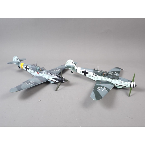 157 - Two Aviation Archive 1:32 scale, limited edition models, Messerschmitt Bf 109G-6 and Messerschmitt B... 