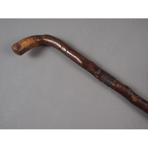 167 - A hawthorn sword stick, blade 14 1/2