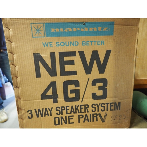 203 - A pair of Marantz 4G/3 stereo speakers, in original box