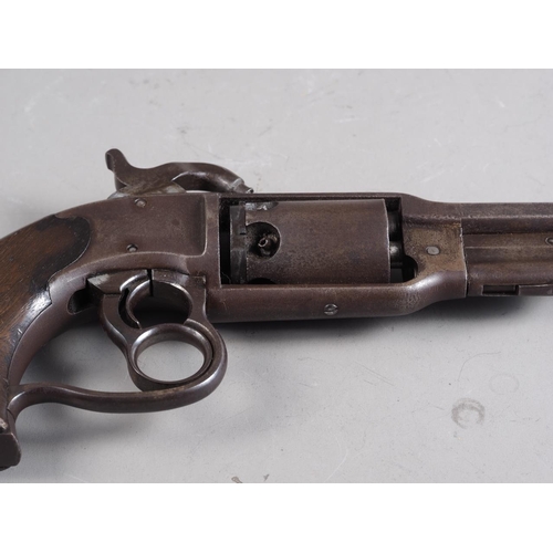 148 - A 19th century percussion cap revolver, Savage R F & Co, barrel 7