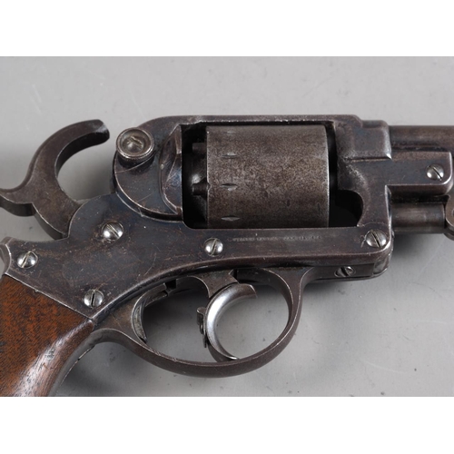 149 - A 19th century percussion revolver by Star Arms Company New York, barrel 5 1/4