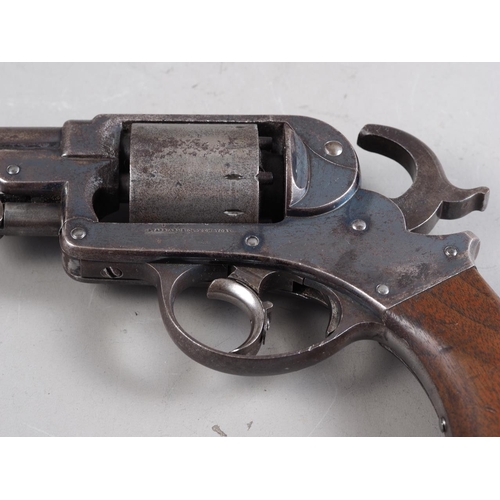 149 - A 19th century percussion revolver by Star Arms Company New York, barrel 5 1/4