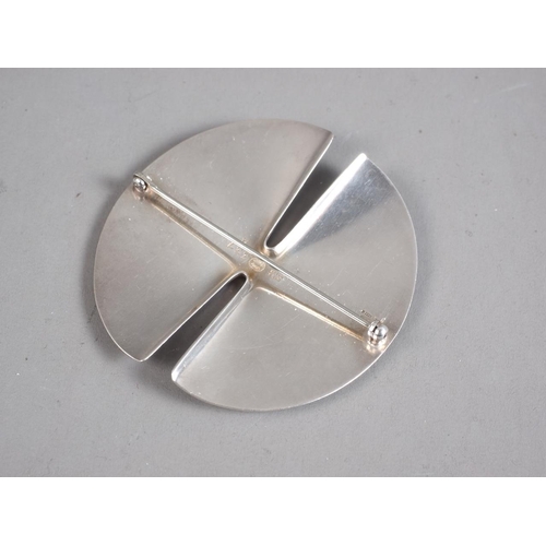 260 - Georg Jensen a  silver brooch, designed by Nana Ditze, No 337A