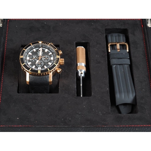 276 - A gentleman's Vostok Europe anniversary edition automatic wristwatch, in original box with two strap... 