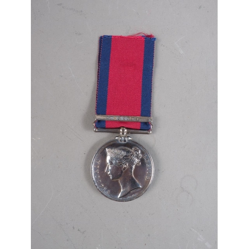 A military General Service medal 1809, awarded to Gunner William ...