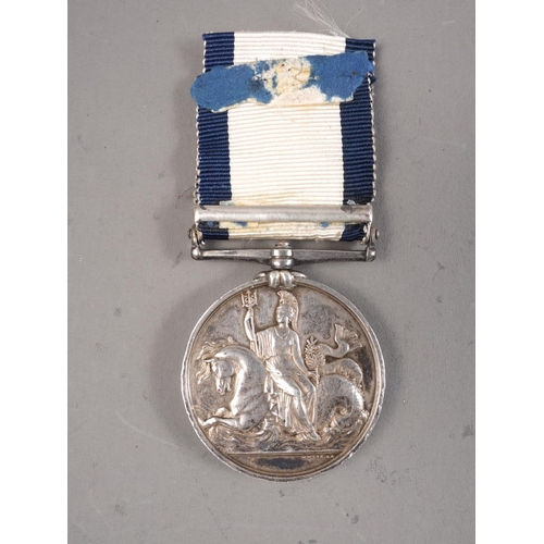 295 - A naval General Service medal 1848, awarded to Henry Smith HMS Queen Charlotte and other ships, with... 