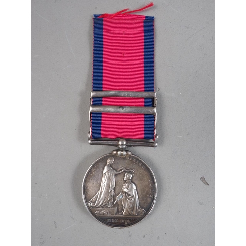 298 - A military General Service medal 1793/1814, awarded to Archibald Buchanan 91st Foot, with Toulouse, ... 