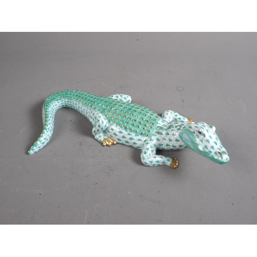 1 - A Herend crocodile, 8