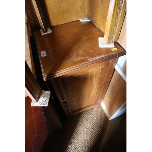 489 - A mahogany bedside table, fitted one drawer, 21