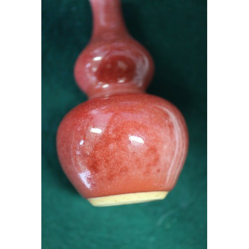 70 - A Chinese sang de boeuf double gourd miniature vase, 4