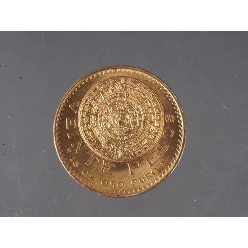 294 - A Mexican 20 pesos gold coin, 16.8g