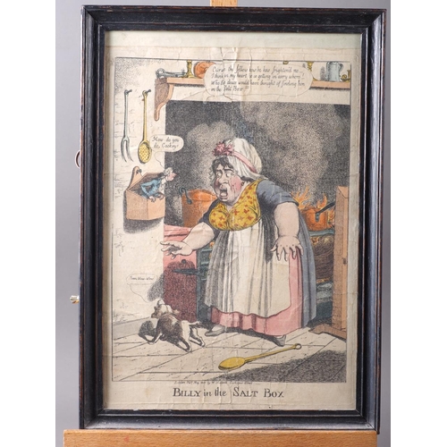 332 - An early 19th century hand-coloured etching, 