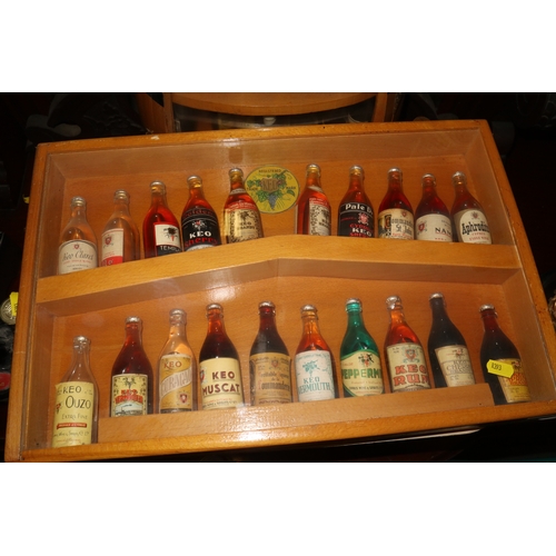 180 - A large collection of spirit miniatures, including brandies, whiskies, liqueurs, etc, in all some 15... 