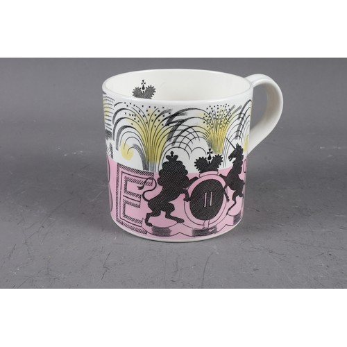 54 - A  Wedgwood 1953 commemorative mug, designed by Eric Ravilious, a Royal Copenhagen model of a cat, N... 