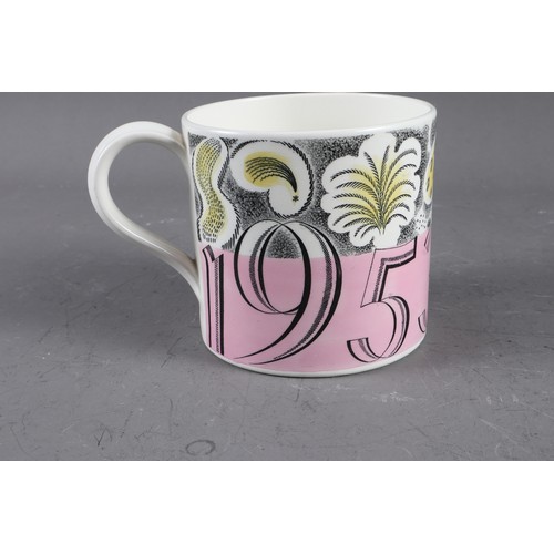 54 - A  Wedgwood 1953 commemorative mug, designed by Eric Ravilious, a Royal Copenhagen model of a cat, N... 