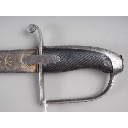 A British 1788 pattern Light Cavalry trooper's sword, the blade marked ...