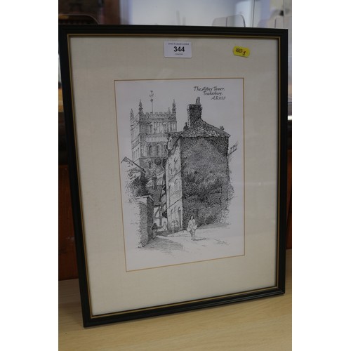 339 - J M Bull: a signed 20th century etching, 