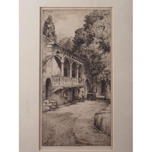 339 - J M Bull: a signed 20th century etching, 