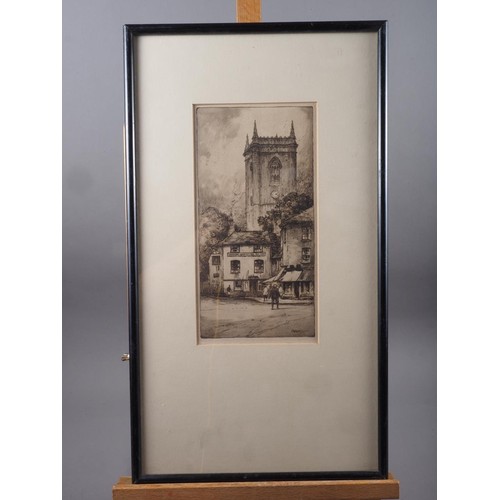 339 - J M Bull: a signed 20th century etching, 