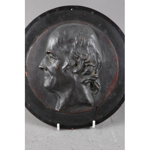 191 - After David: a pair of relief portrait plaques, Geoffrey Saint Hilaire and Samuel Hahnemann, in circ... 