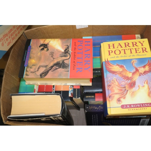 244 - Approximately 55 Harry Potter books, some first editions, and other J K Rowling novels, various