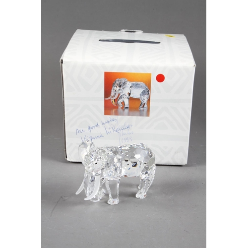 33 - A Swarovski model, “Annual Edition Elephant - 1993”, signed by Martin Zendron, in box