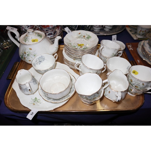 45 - A Royal Albert bone china “Friendship” pattern part teaset and similar tea wares