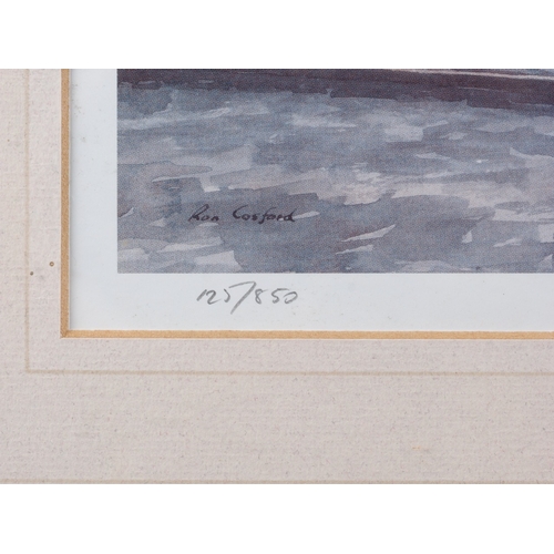 313 - R Cosford: a signed limited edition print, Leander leading at Henley, 125/850, and a 