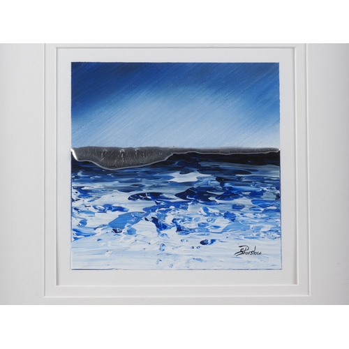 394 - Stalla Parslow: an impasto oil seascape, 7