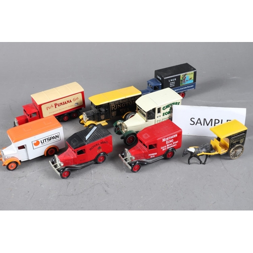 160 - A collection of Matchbox and Lledo die-cast models of mostly commercial vehicles/vans