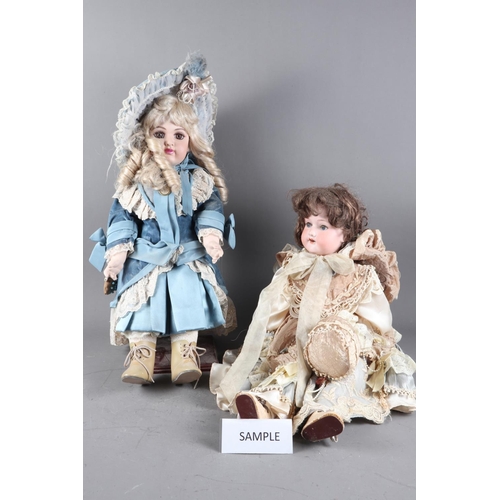 170 - An Armand Marseille No.390 bisque headed doll, and a large collection of porcelain headed and other ... 