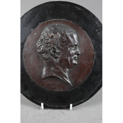 191 - After David: a pair of relief portrait plaques, Geoffrey Saint Hilaire and Samuel Hahnemann, in circ... 