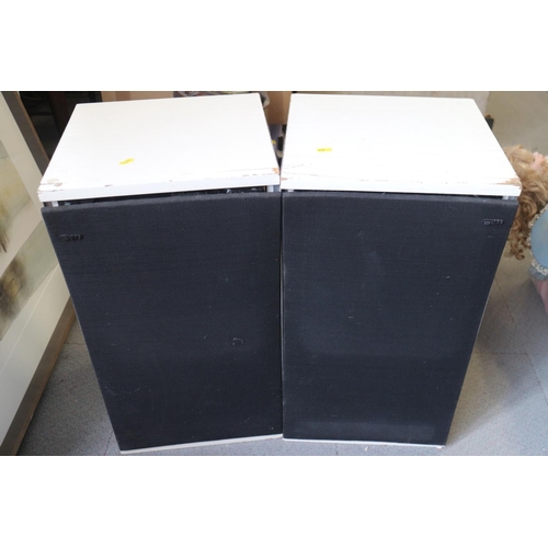 198 - A pair of Bowes & Wilkins stereo speakers (well used)