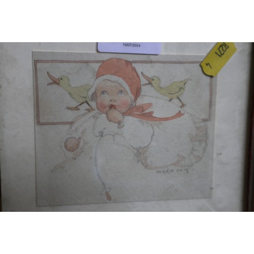 357 - Peggie Doig: three early 20th century watercolour studies, children and girls, and two other similar... 