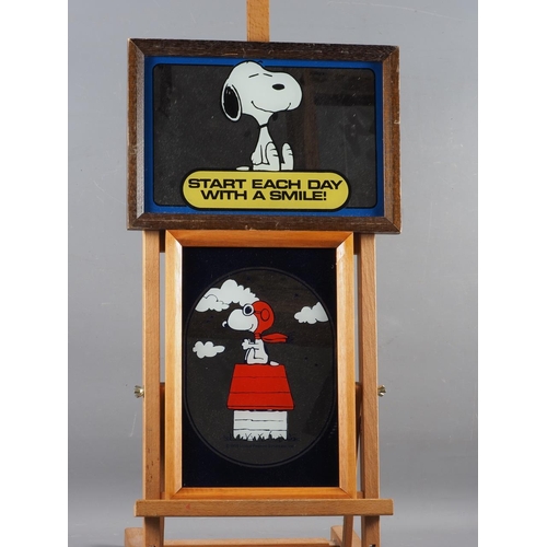 117 - A collection of Snoopy soft toys, various sizes, mirrors and other Snoopy collectables