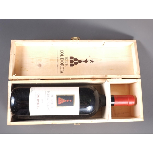 146 - A magnum bottle of 1995 Brunello Di Montalcino Col D'Orcia, in original wooden box