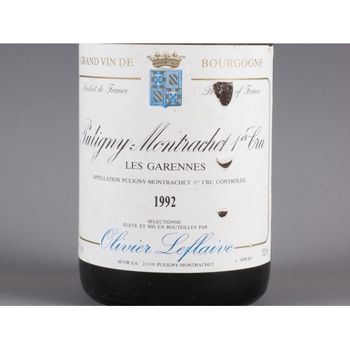 160 - A bottle of 1992 Puligny-Montrachet 1er Cru Les Garennes