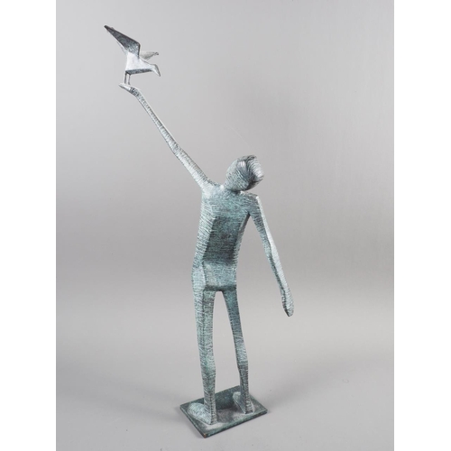 200 - †Terence Coventry: a patinated bronze figure, 