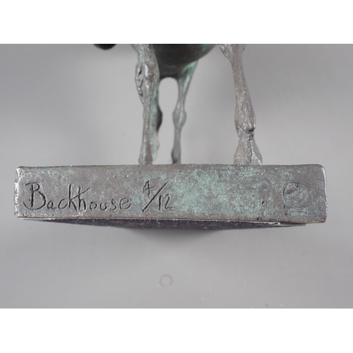 207 - †David Backhouse: a patinated bronze WWI 