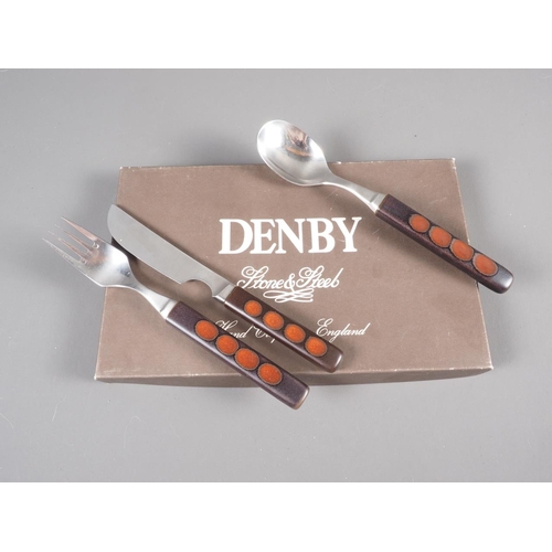 244 - A quantity of Denby TouchStone cutlery, boxed