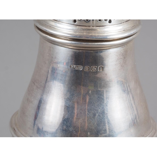 263 - A silver sugar castor, 8” high, 7.2oz troy approx